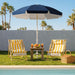 6.5Ft Sun Shade Umbrellas, Portable Umbrella with Stand, Lightweight Sun Protection Free Standing Sport Umbrella for Outdoor Sports, Camping, Fishing, Patio, Beach, Navy
