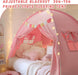 Twin Bed Tent for Kids, Twin Size Bed Tents Indoor Toddler Canopy Privacy Playhouse on Bunk Sleep inside Drafty Room for Girls, Pink, Kid House Toys for Girl Birthday