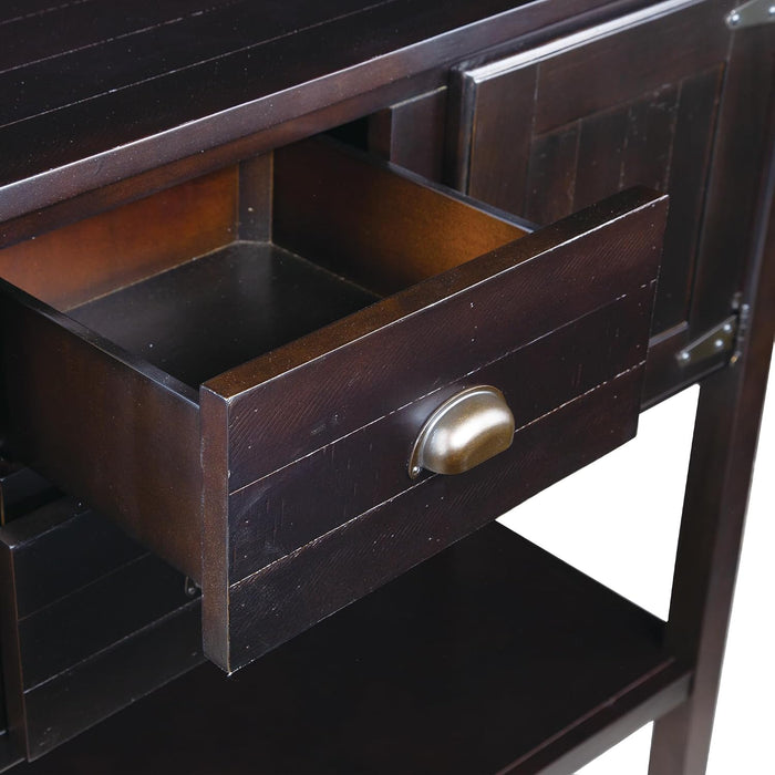 48" Solid Wood Sideboard Buffet Cabinet with Storage Drawers