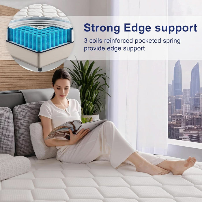 Queen Certipur MemoryFoamHybridEdgeSupport UltraComfort Mattress Box