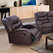 Grayson 3 Piece Living Room Recliner Set Include Love Seat, Sofa and Chair, Brown