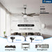72 Inch Commercial Outdoor Ceiling Fan Brushed