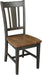 International Concepts San Remo Splatback Dining Chair, Height, Hickory/Washed Coal