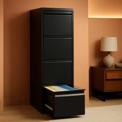 5 Drawer File Cabinet,Metal Filing Cabinets for Home Office,Vertical File Cabinet with Lock,Heavy Duty Metal Storage Cabinet for A4/Letter/Legal Size Files,Assembly Required