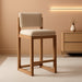 26" Bar Stools Set of 2, Linen Upholstered Counter Height Bar Stool