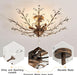 5 - Light Vintage Crystal Chandelier Modern Bronze Branche Ceiling Light Fixture Farmhouse for Kitchen Dining Room Living Room Bedroom Hallway Foyer