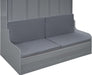 Queen Size Murphy Bed, Wall Bed with Sofa and Cushion, Grey