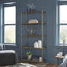 Signature Design by Ashley Ryandale Modern 5 Shelf Bookcase, Antique Brass Finish