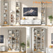 Corner Bookshelf, 6-Tier 3-In-1 Narrow Cube Storage Shelf, White