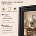 71"X32" Full Length Mirror, Large Wood Floor Mirror, Black
