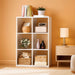 6 Wood Cube Storage Organizer with Open Back and Removable Back Panels, 11In White Cube Storage Bookshelf, Cubicle Shelf Bookcase for Home Office Bedroom Living Room, Vertical or Horizontal