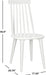 American Homes Collection Burris Country Farmhouse White Spindle Side Chair (Set of 2)