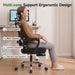 Ergonomic Office Chair with Footrest, 90-145° Reclining Desk Chair
