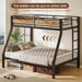 TwinOverFull Bunk Bed With Industrial Guardrail System