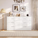 6 Drawers Dresser for Bedroom, Modern Chest of Drawers Organizer