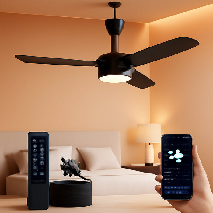 28" Gazebo Fan with Light,Plug in Ceiling Fan Light,Outdoor Ceiling Fan with Light,Hanging Fan with Hook,35W 3000-6500K,Remote/App Control,Portable Fan Light for Patios,Porch