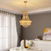 Empire Crystal Chandeliers K9 Crystals Gold Finish