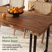 63" Solid Wood Dining Table for 4–6 with Live-Edge Top, Walnut