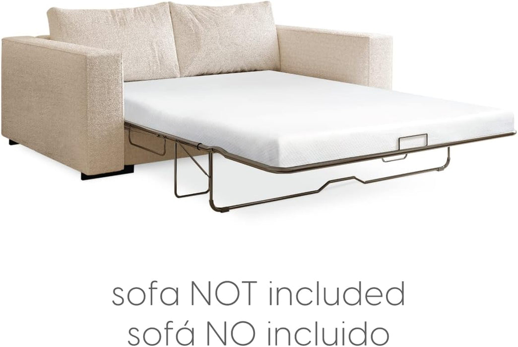 4.5 Inch Memory Foam Replacement Mattress with Breathable, Waterproof and Washable Cover for Full Size Sleeper Sofa and Couch Beds (Sofa Not Included) - Full