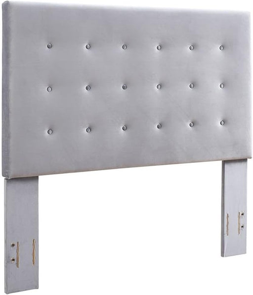 Reston Upholstered Bed Headboard, Shale Microfiber, King