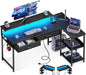 48 Inch L Shaped Gaming Desk with USB Ports - ShipItFurniture