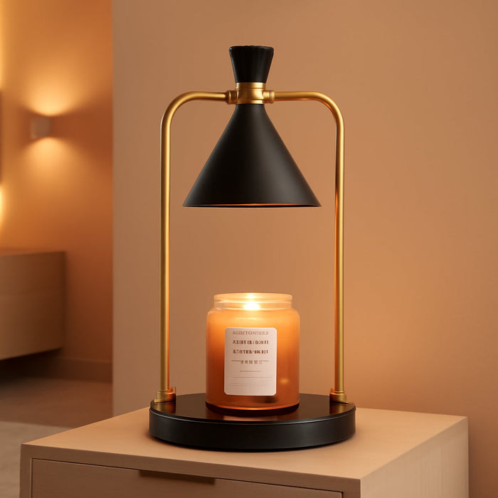 Candle Warmer Lamp with Timer Dimmer,Unique Birthday Gifts for Women Mom,House Warming Gifts New Home Room Decor,Wax Melt Warmer for Scented Wax Jar Candles,Black-Large