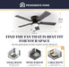Classic 52-inch Matte Ceiling Fan Integrated Lighting