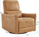 Power Swivel Recliner with Lumbar Support