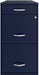 Space Solutions 18In Deep 3 Drawer Metal Organizer File Cabinet Navy, Letter Size, Fully Assembled