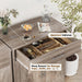 Sideboard Buffet with Storage, Modern Kitchen Storage Cabinet with 1 Drawer and 2 Doors, Wood Coffee Bar Buffet Table for Kitchen, Dining Room, Ash Grey