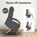 FLEXISPOT Dual Motor Power Lift Recliner Chair for Elderly, Electric Lay Flat Reclining Chair with Massage & Heat, Side Pockets, Fabric Single Sofa for Living Room