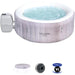 Saluspa Cancun Airjet 2 to 4 Person Inflatable Hot Tub, 71 X 26 Inch round Portable Outdoor Spa with 120 Soothing Jets