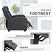 Modern Recliner Sofa with Lumbar Support