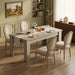 Farmhouse Dining Table, Rustic Rectangle Kitchen Dining Table