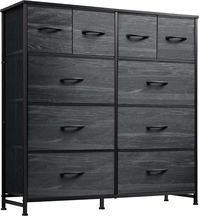 Charcoal Dresser with 10 Drawers