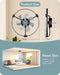 Ceiling Fans with Lights and Remote, 20'' Low Profile Ceiling Fan, 3000-6000K Dimmable, 6 Speeds LED Modern Flush Mount Fan Light, DC Motor, APP Control, Black Fandelier for Bedroom, Kitchen