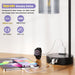 Industrial Touch Bedroom Lamps for Bedrooms Set of 2-3-Way Dimmable Table Lamps with USB C+A Ports and Outlet, Bedside Lamps with Gray Glass Shade for Living Room, Desk Lamps for Home Office
