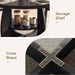 47.2"-58.7" Extendable round Dining Table for 4-6 with Storage Shelf