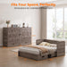 Murphy Bed Queen Mattress Included GreyFinish Drawer