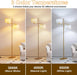 67" Unique Floor Lamp with Rotatable Linen Shade and Led Bulb