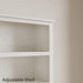 71" Farmhouse Bookcase, 5-Tier Bookshelf with Adjustable Shelves | Adjustable Shelves, Easy Assembly