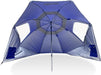 Super-Brella SPF 50+ Sun and Rain Canopy Umbrella for Camping, Beach and Sports Events (8-Foot, Blue)