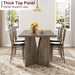Rectangular Dining Table 70.9 Inches Grey Farmhouse
