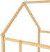 Natural Wooden Montessori Platform Bedstead With Fence