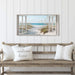Beach Window Wall Art Canvas: Relaxing Bedroom Living Room Blue Ocean Coastal Scene Picture Modern Tropical Sea Landscape Painting Print Decor Horizontal Summer Seascape Artwork for Home