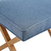 Small Ottoman Foot Rest, Mid-Century Modern X Square Polyester Foot Stool, Indigo Blue, 20"W X 18"D X 18"H