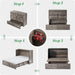 FullSize Murphy Bed Cabinet With Premium MemoryFoam