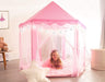 Princess Tent Girls Ultra Soft Rug LED Star Lights Castle Playhouse