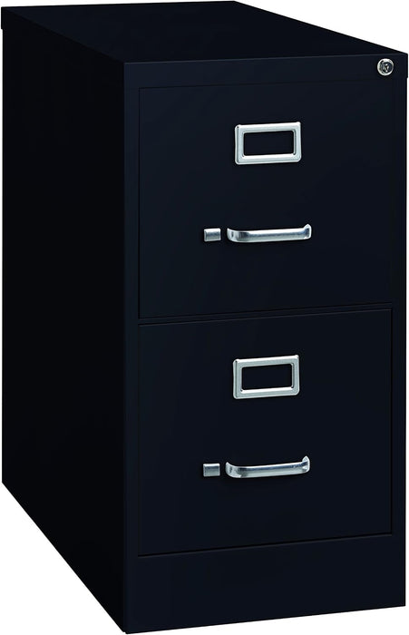 Hirsh Industries 25" Deep Commercial 2 Drawer Letter Size High Side Vertical File Cabinet Color: Black