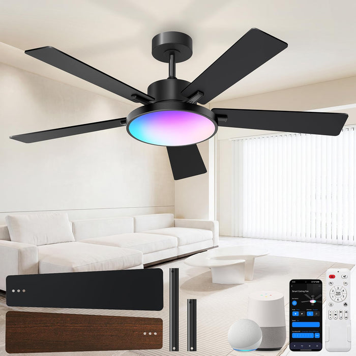 Smart Reversible Dc Motor Led Ceiling Fan